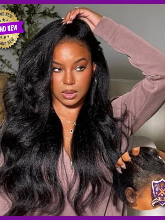 13x6 HD Lace Front Human Hair Wig 250% Density Pre Plucked 22 Inch main image 6